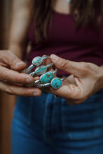 Load image into Gallery viewer, Royston Turquoise Stamped Cuff (size 5.5”)