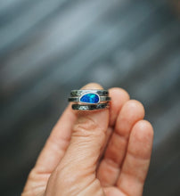 Load image into Gallery viewer, Australian Opal Stacker Ring set (size 9.5)