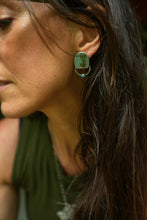 Load image into Gallery viewer, Morning Dew Jasper and Turquoise Studs