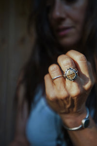 Palomino Jasper Stacker Ring set Size 6.5