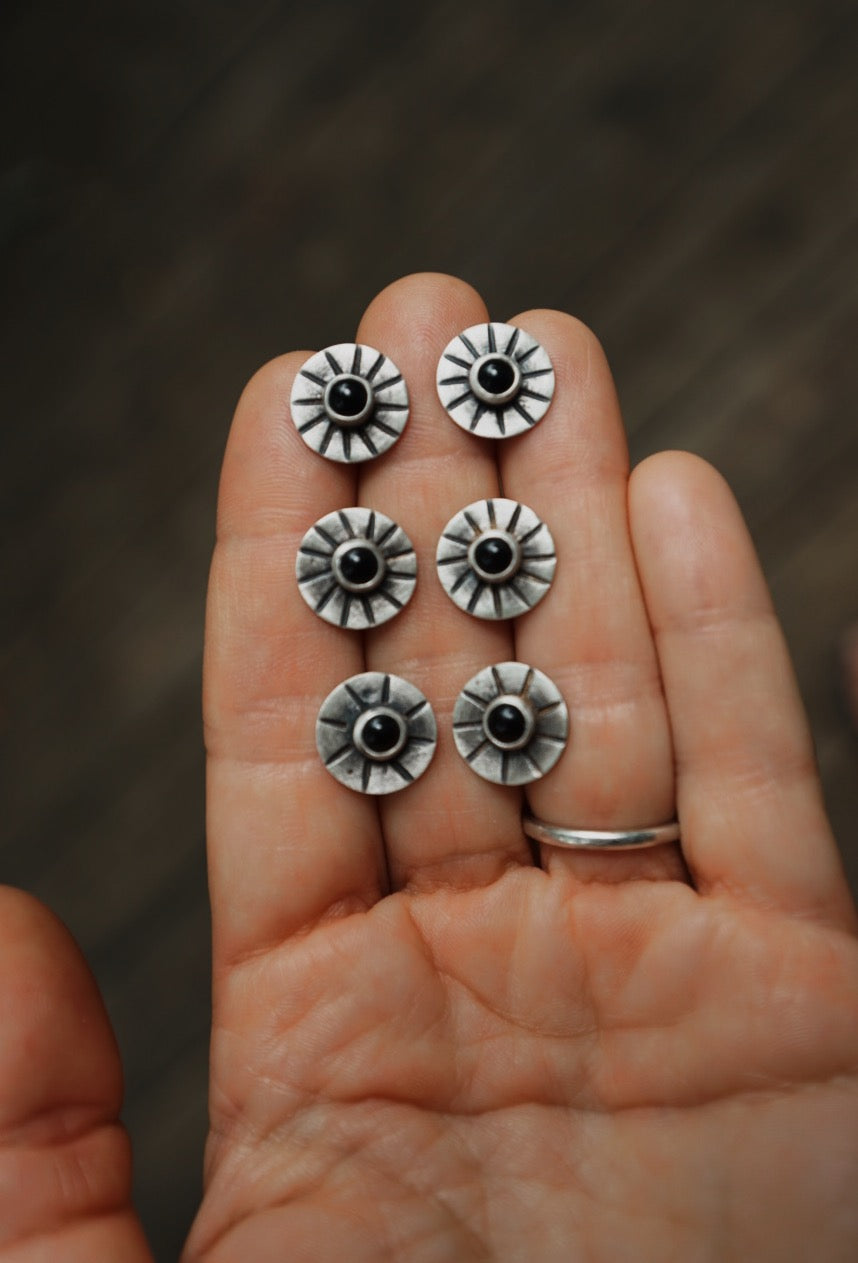 Black Hole Sun Earrings