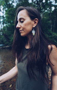 River at Night earrings