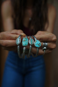 Royston Turquoise Stamped Cuff (size 5.5”)