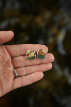 Load image into Gallery viewer, Morning Dew Jasper Studs
