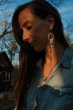 Load image into Gallery viewer, Water Wolf Earrings