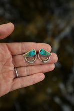 Load image into Gallery viewer, Water and Space Stud Earrings