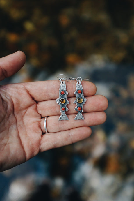 Wild Brown (trout) Earrings