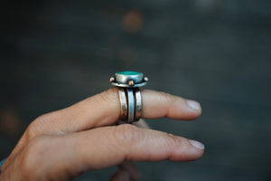 Chrysoprase Stacker Ring