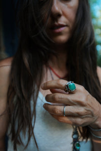 Chrysoprase Stacker Ring