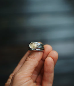 Citrine Stacker Ring Set (size 8.75)