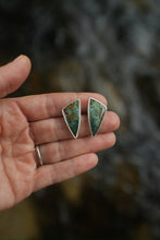 Load image into Gallery viewer, Morning Dew Jasper stud earrings