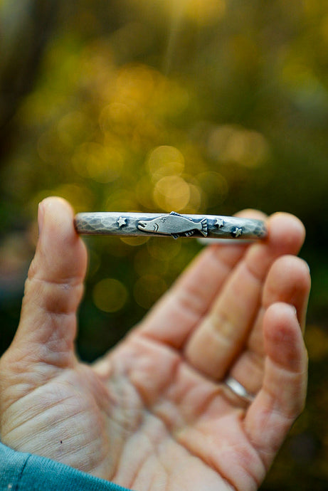 Salmon and Stars Cuff PRE-ORDERS