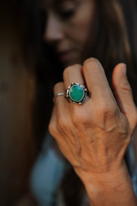 Chrysoprase Stacker Ring