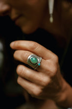 Load image into Gallery viewer, Chrysoprase and Opal stacker set