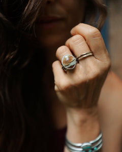 Palomino Jasper Stacker Ring set (size 6)