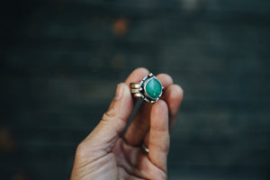 Chrysoprase Stacker Ring