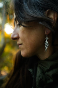 Celestial Salmon Earrings PREORDER