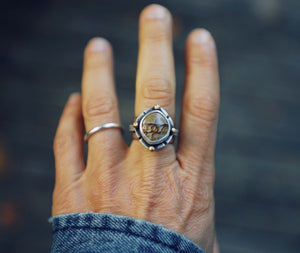 Palomino Jasper Stacker Ring set Size 6.5