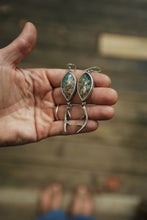 Load image into Gallery viewer, Morning Dew Jasper Antler Earrings