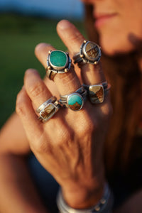 Chrysoprase Stacker Ring