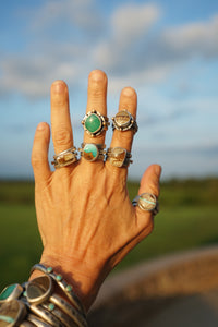 Chrysoprase Stacker Ring