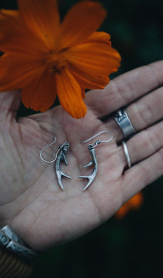 Antler Earrings [Made-To-Order]