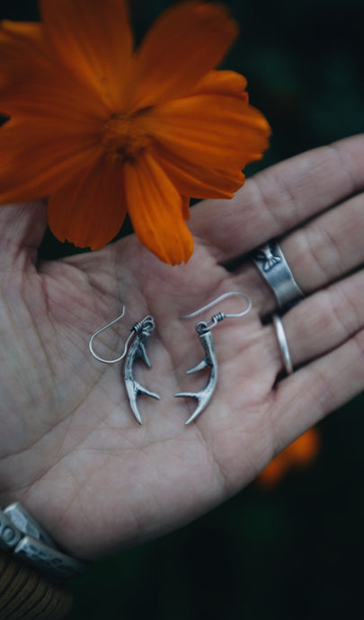 Antler Earrings [Made-To-Order]