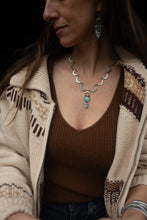 Load image into Gallery viewer, Periodical Cicada and Crescent Moon necklace