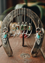 Load image into Gallery viewer, Antler and Stone Necklace