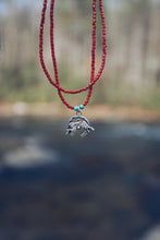 Load image into Gallery viewer, Rabbit Rabbit Red Coral Beaded Necklace