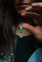 Load image into Gallery viewer, Trout Lily and Chrysoprase Reversible Necklace
