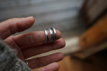 Load image into Gallery viewer, Sage and Stone Stacker Ring (size 6.5-6.75)