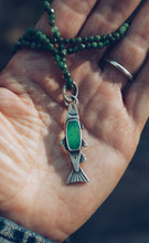 Load image into Gallery viewer, Trout Lily and Chrysoprase Reversible Necklace