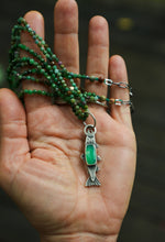 Load image into Gallery viewer, Trout Lily and Chrysoprase Reversible Necklace