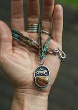 Load image into Gallery viewer, Night Wolf necklace