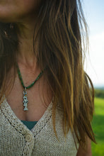 Load image into Gallery viewer, Trout Lily and Chrysoprase Reversible Necklace