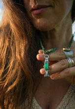 Load image into Gallery viewer, Trout Lily and Chrysoprase Reversible Necklace