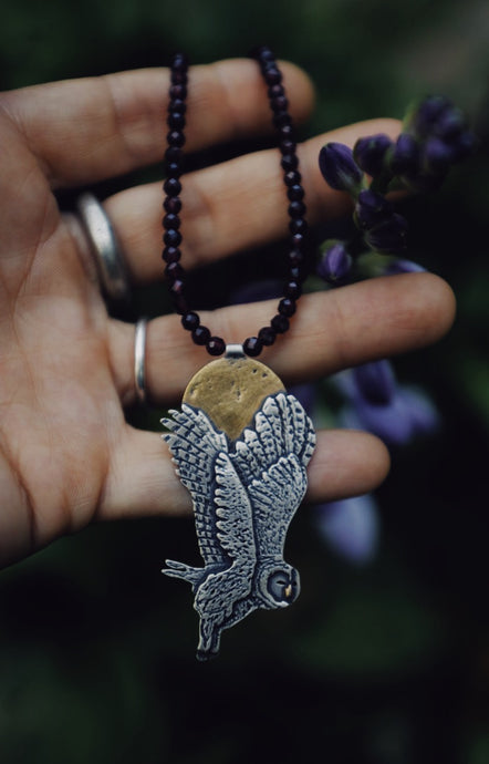 Barred Owl Necklace