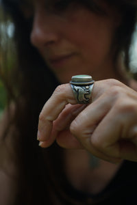 Wolf and Deer Ring