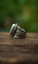 Load image into Gallery viewer, Wolf and Deer Ring