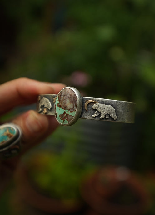 Bear and Trout cuff