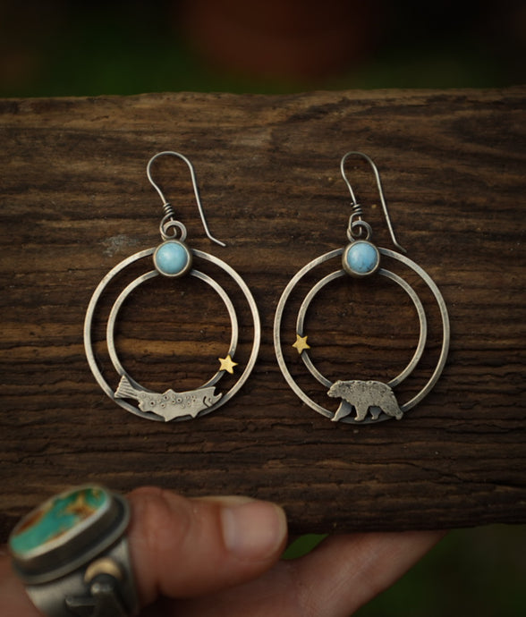 Bear Trout earrings