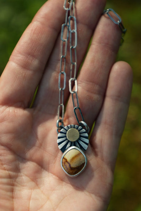Jasper Sun Necklace