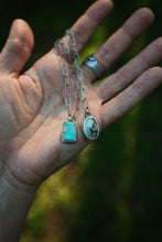 Load image into Gallery viewer, Paper Clip Chain + Royston Turquoise Necklace
