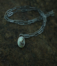 Load image into Gallery viewer, Paper Clip Chain + Royston Turquoise Necklace