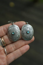 Load image into Gallery viewer, Repurposed Concho Earrings (kyanite)
