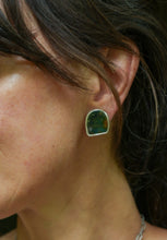 Load image into Gallery viewer, Morning Dew Jasper Studs
