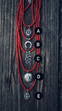 Load image into Gallery viewer, Beaded Necklaces with Sterling Silver Charm