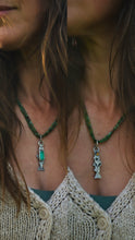 Load image into Gallery viewer, Trout Lily and Chrysoprase Reversible Necklace