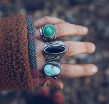 Load image into Gallery viewer, Black Wolf Ring